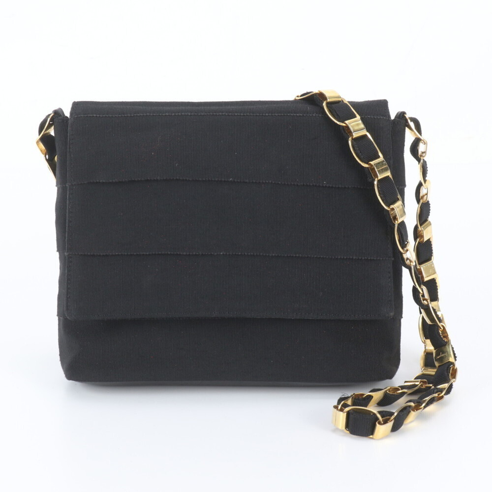 Salvatore Ferragamo Vara Leather Shoulder Bag with Chain for Women